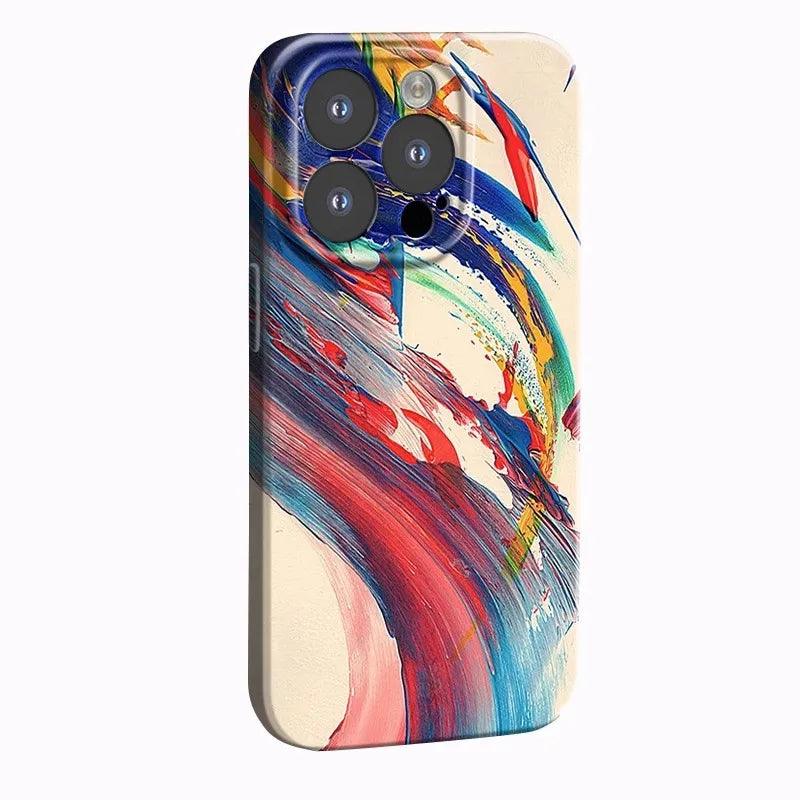 Simple Ink Painting Phone Case For iPhone - IDefend
