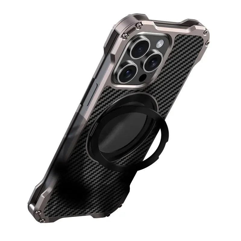 Heavy Duty Metal Stand Phone Case For Iphone - IDefend