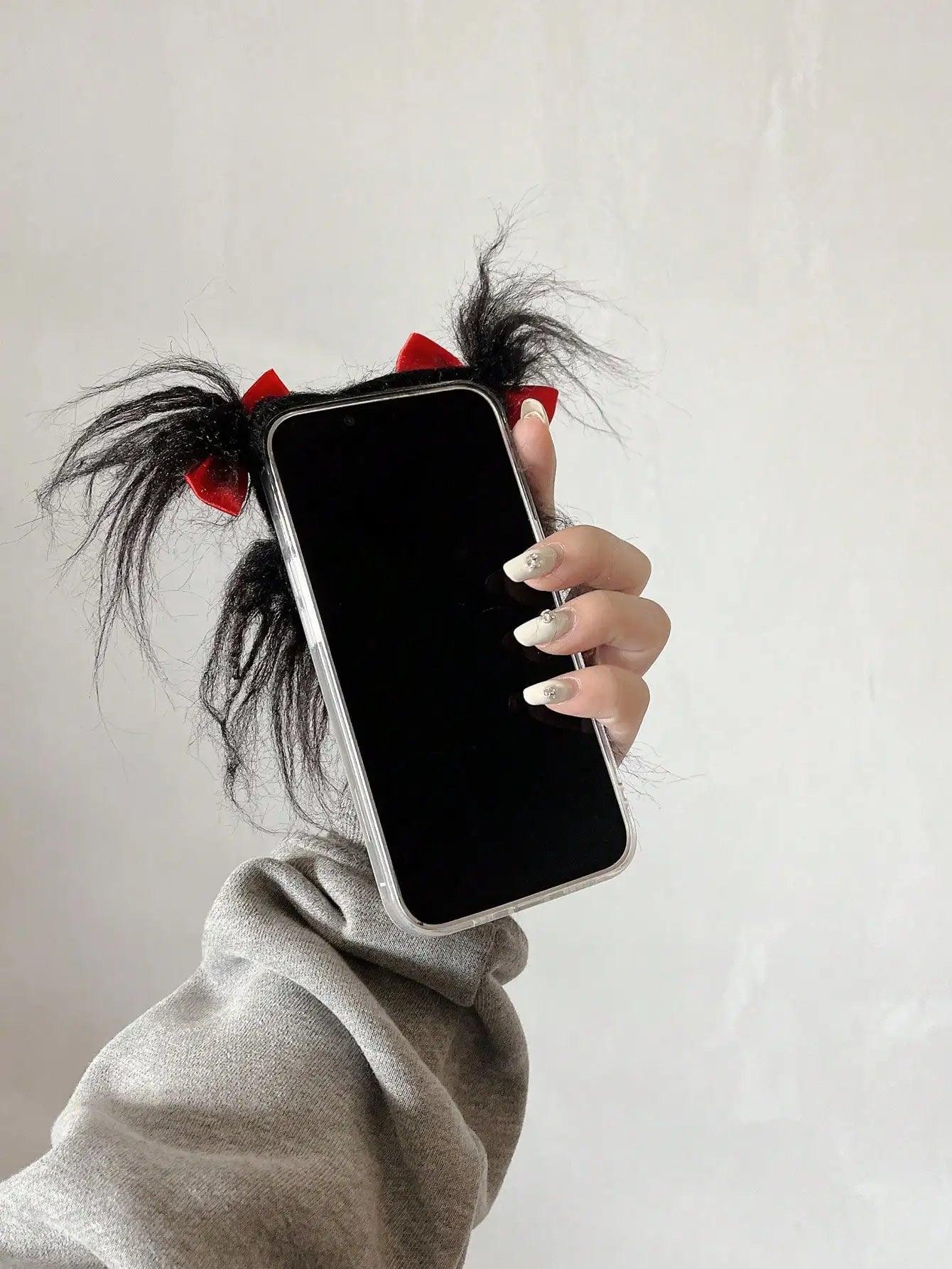 Hair And Teeth Curling Expression For Girls Suitable For iPhone - IDefend