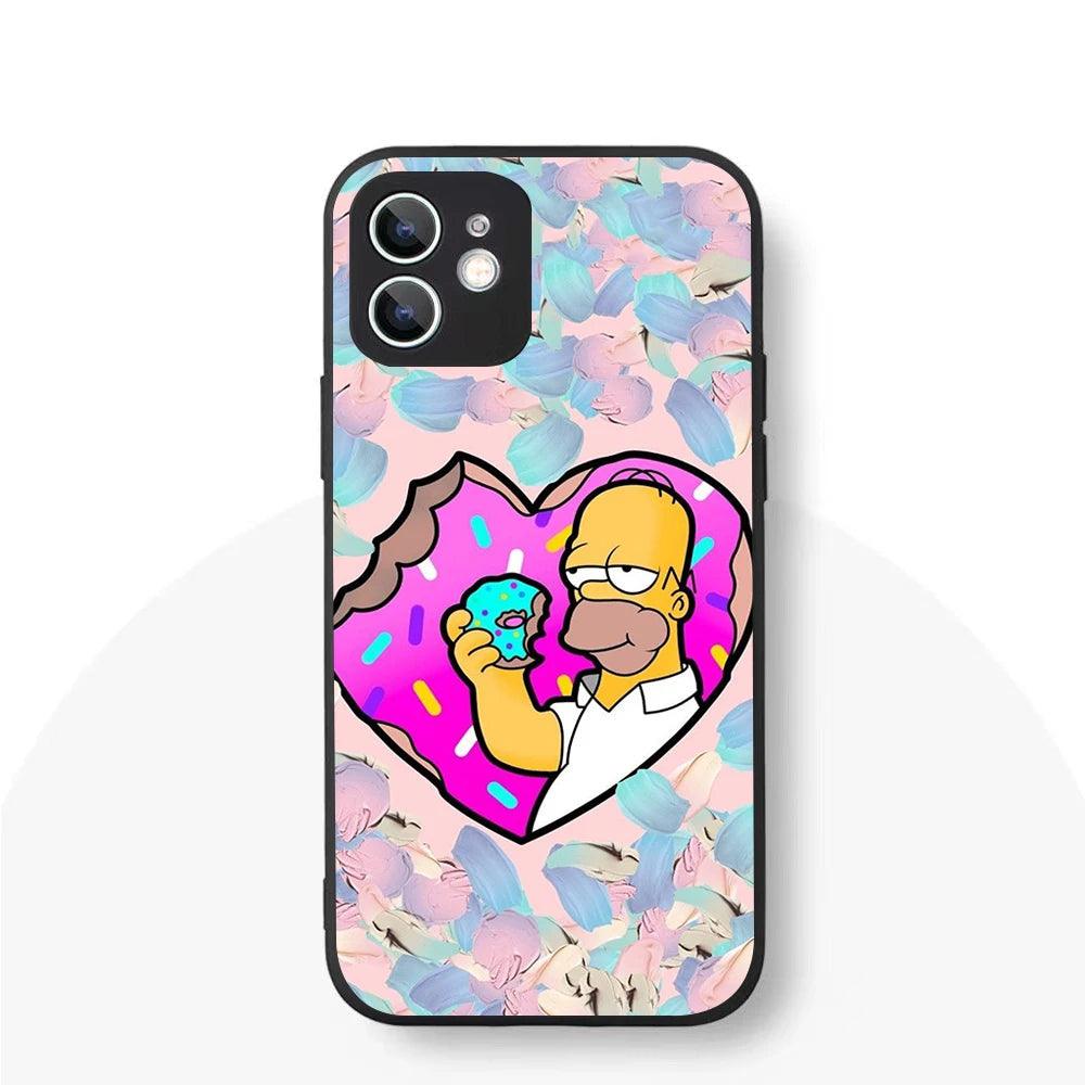 YS-61 Simpson Family Silicone Case For iPhone - IDefend