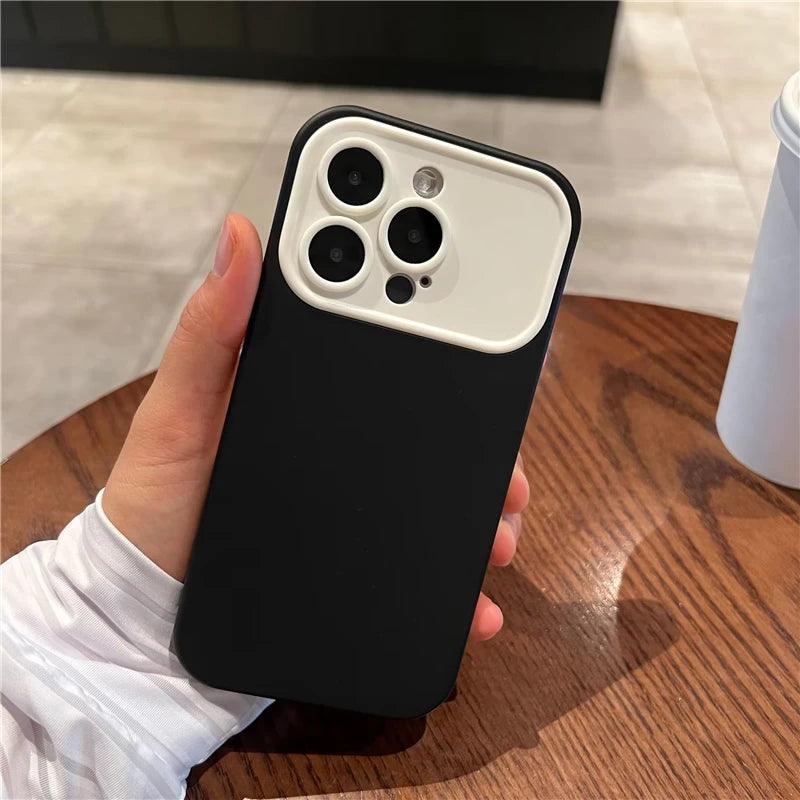 Contrast Color Large Window Case For iPhone - IDefend