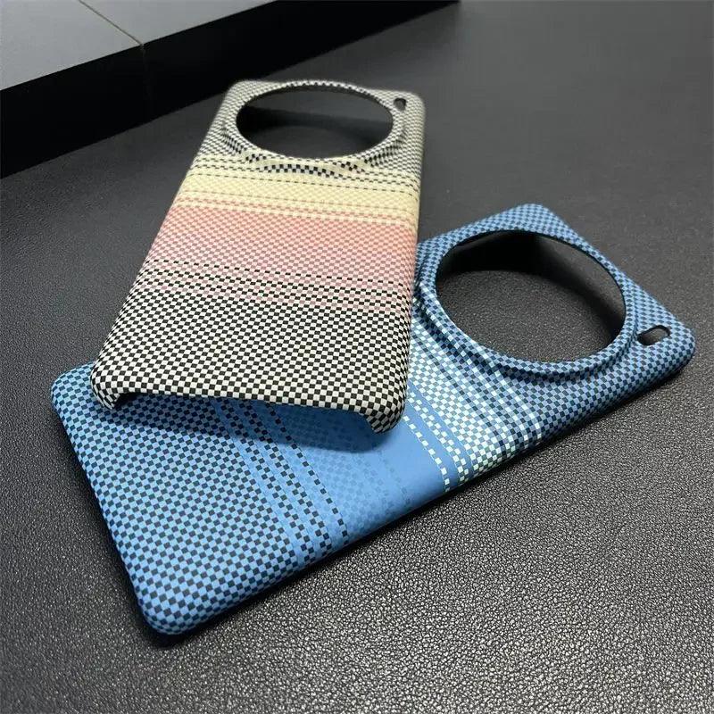 Case For VIVO X200 Pro Mini X100 Ultra Luxury Carbon Fiber Stripe - IDefend