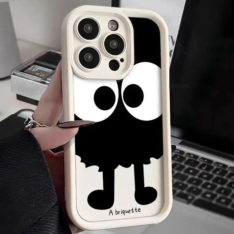 Cartoon Big Eye Eggette Case For iPhone - IDefend