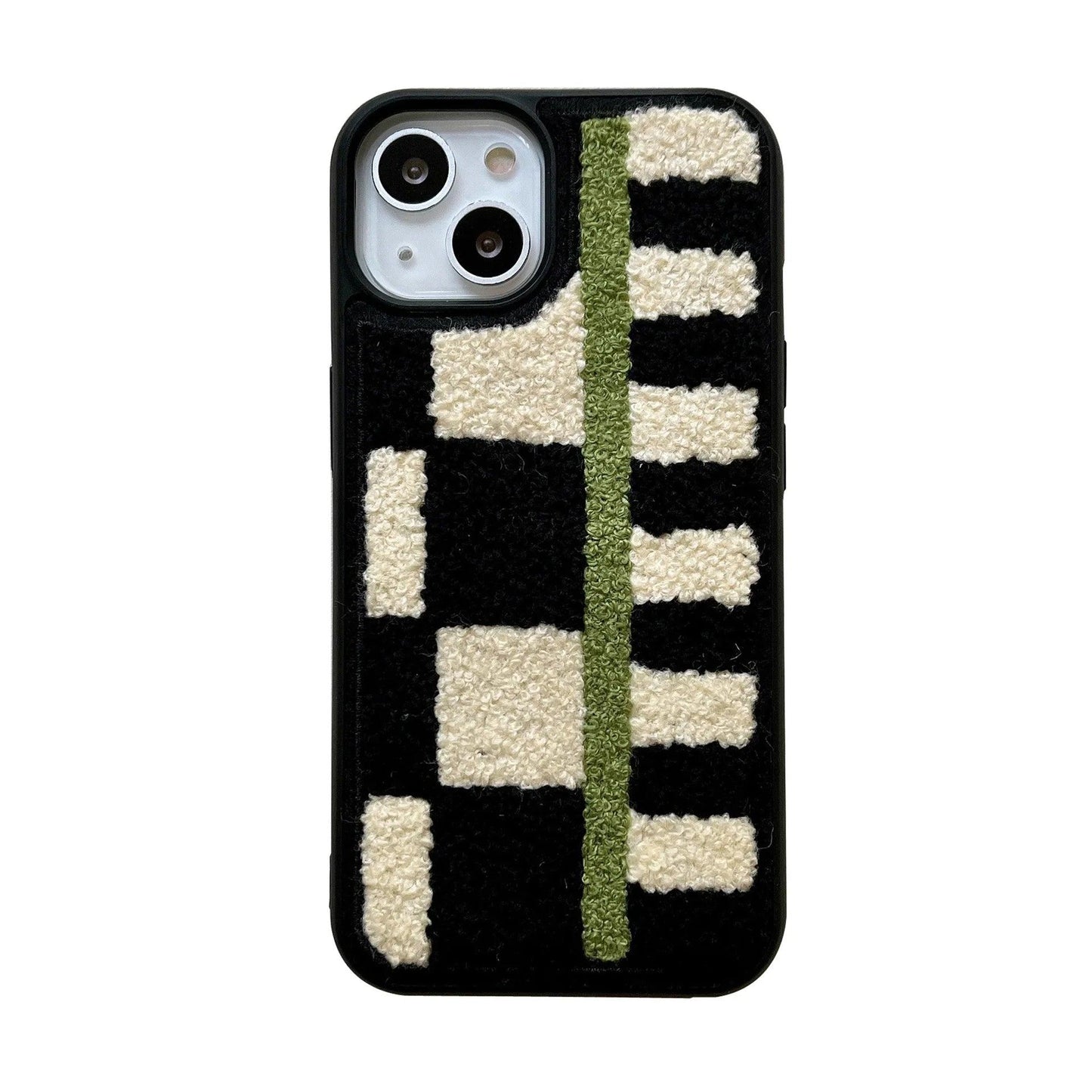 Nichevintage Autumn/winter Plaid Fleece Suitable For iPhone - IDefend