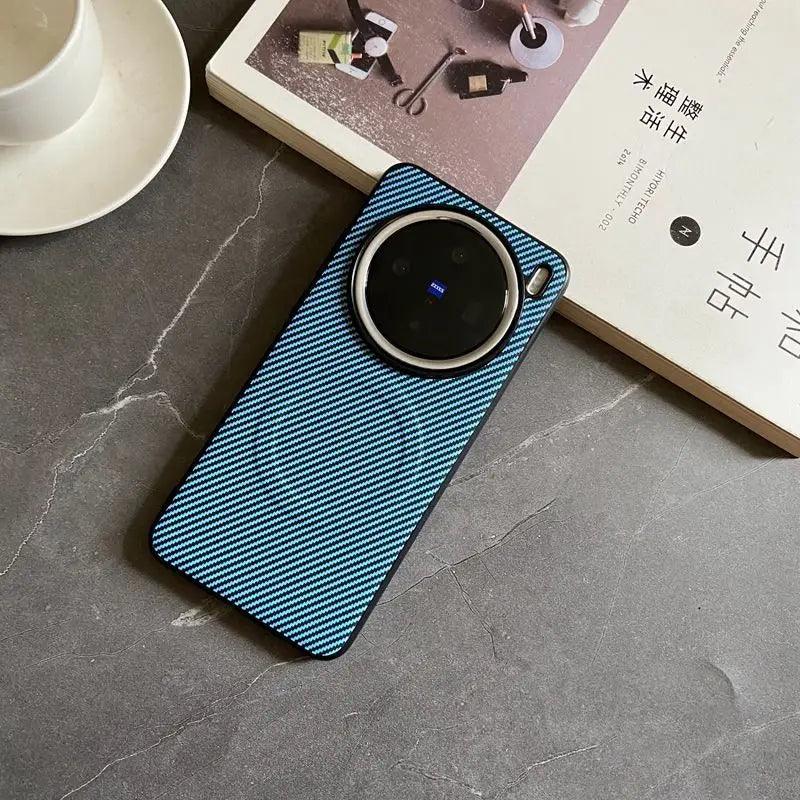 Pro Case Soft Silicone carbon fiber Magnetic Protective Back Cover Case For VIVO X200 - IDefend