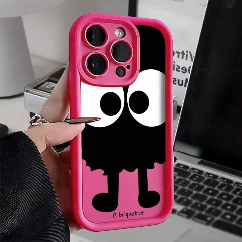 Cartoon Big Eye Eggette Case For iPhone 2 - IDefend