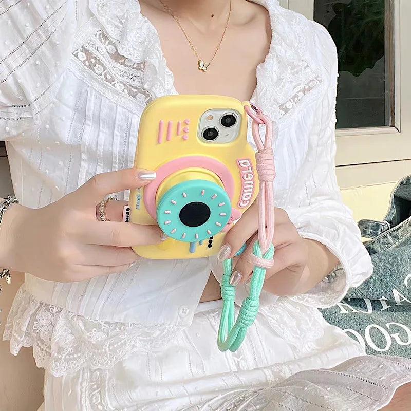 Stereoscopic Silicone Strap Camera Suitable For iPhone - IDefend