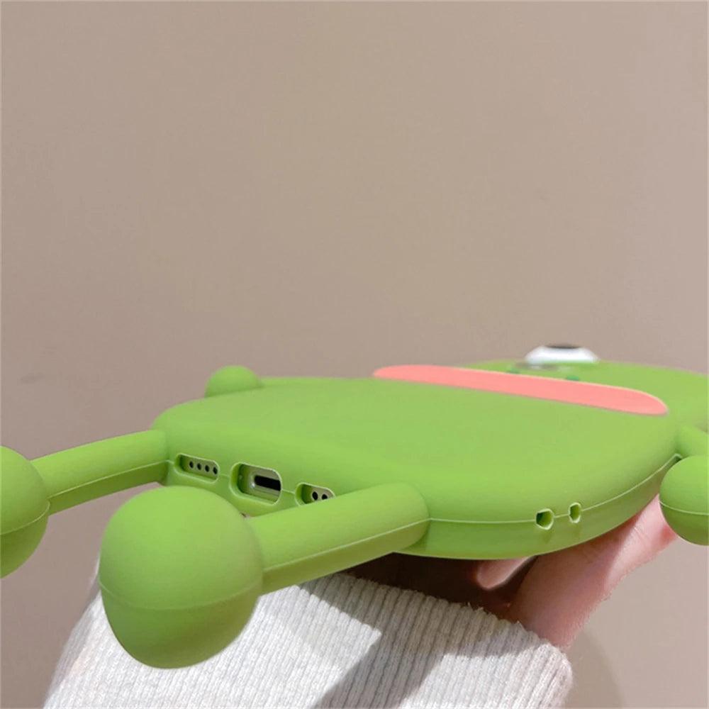 Funny 3D Frog Soft Silicone Phone Case For iPhone - IDefend