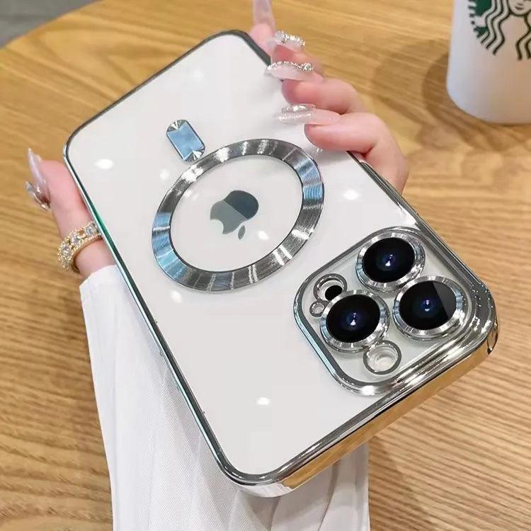 Magsafe Fashion Plating Lens Protector Case For iPhone 0.1 - IDefend