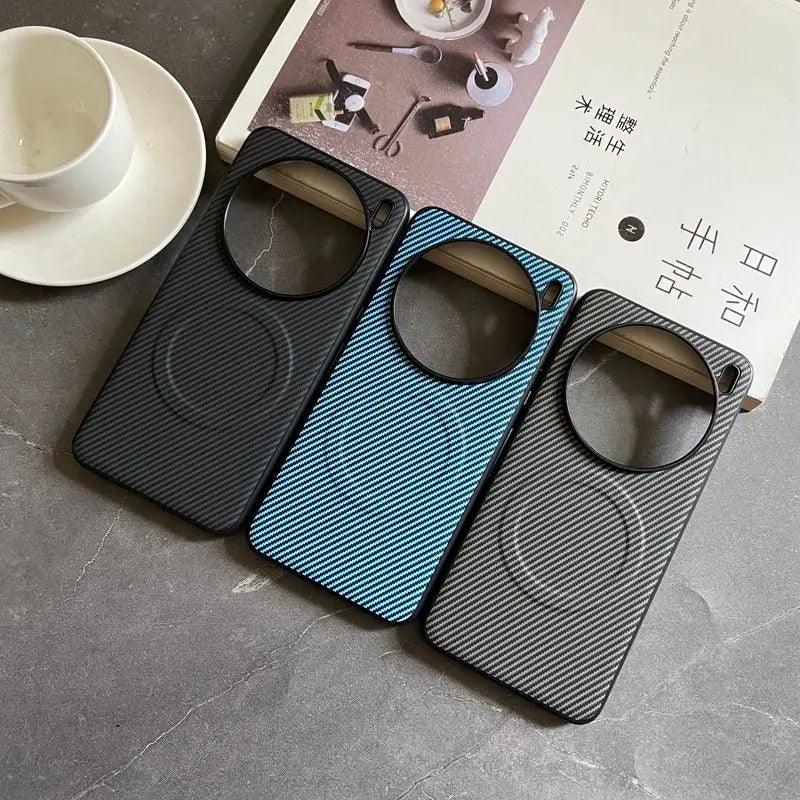 Pro Case Soft Silicone carbon fiber Magnetic Protective Back Cover Case For VIVO X200 - IDefend