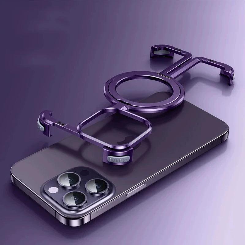 Metal Stand Phone Case For Iphone - IDefend