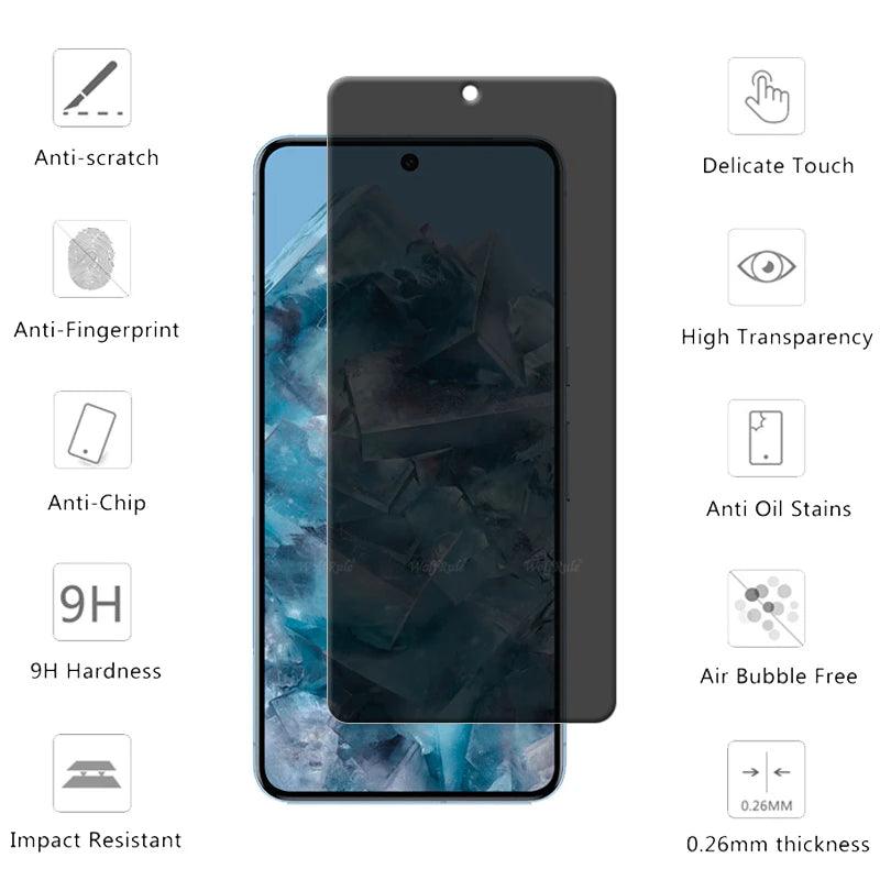 Privacy 4Pcs Anti-Spy Screen Protector Google Pixel 8 - IDefend