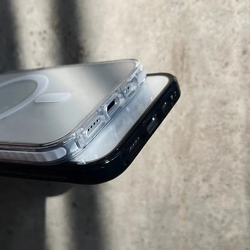 Magnetic Magsafing clear anti-fall case for iphone - IDefend