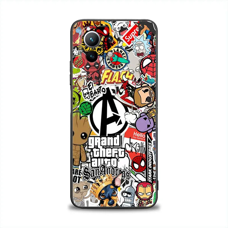 Avengers Endgame Heroes Marvel Phone Case For Xiaomi 14T 13T 12T 11T 10 14 Pro 12 Mi 11 Lite Poco X3 X4 X5 X6 M5 F5 F6 Pro Cover