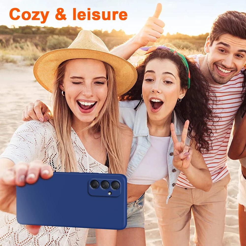 Original Solid Silicone Phone Case For Samsung Galaxy - IDefend