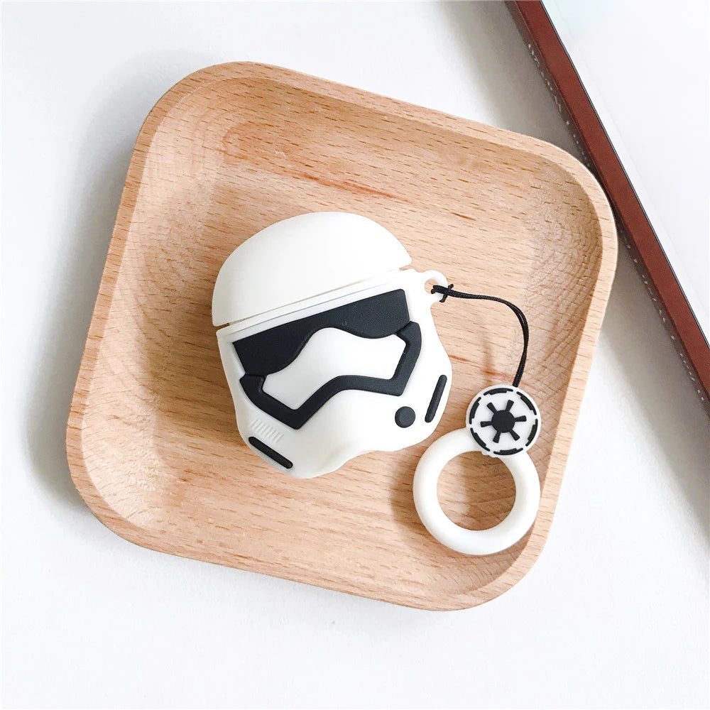 For Airpods 1 2 3 4 Pro Pro 2 Case Cute Cartoon Darth Vader Silicone Earphone Case Accessories Cover