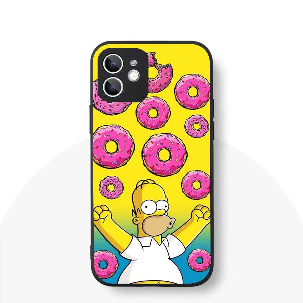 YS-61 Simpson Family Silicone Case For iPhone 1 - IDefend