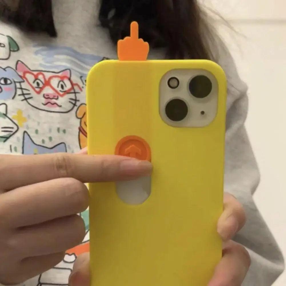 Funny Middle Finger Phone Case For iPhone 15 - IDefend