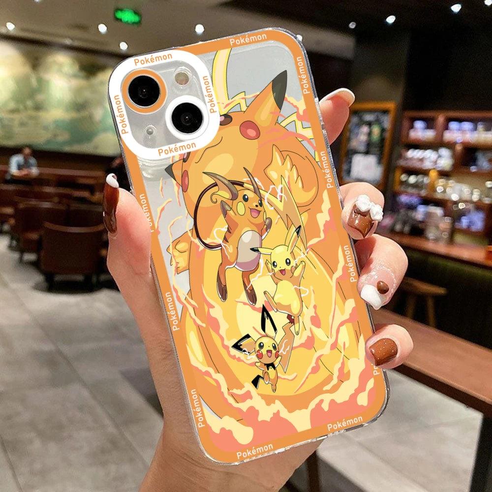 Pokémons Pikachu Gengar Eevee Phone Case For iPhone - IDefend