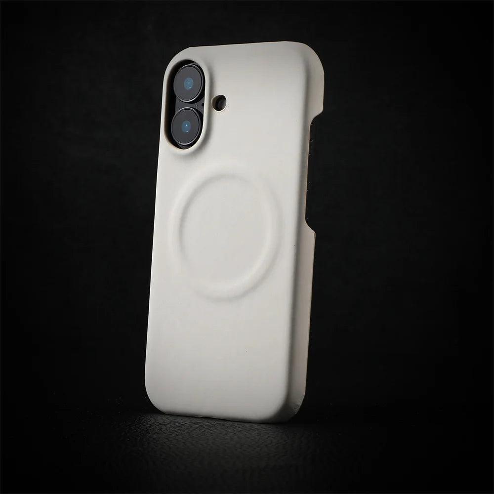 Business Sheepskin Leather Magnetic Phone Case For iPhone - IDefend