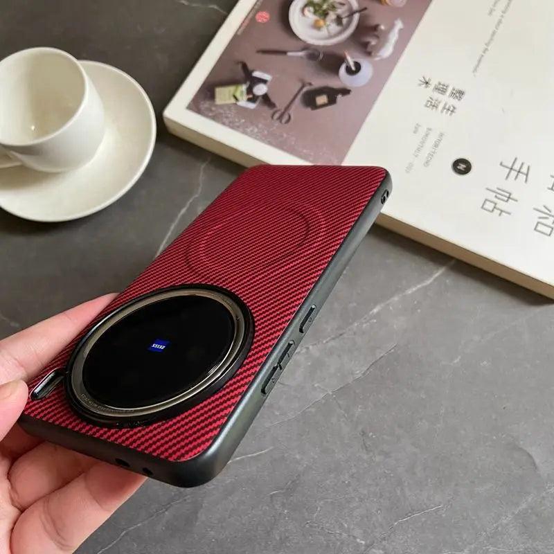 Pro Case Soft Silicone carbon fiber Magnetic Protective Back Cover Case For VIVO X200 - IDefend