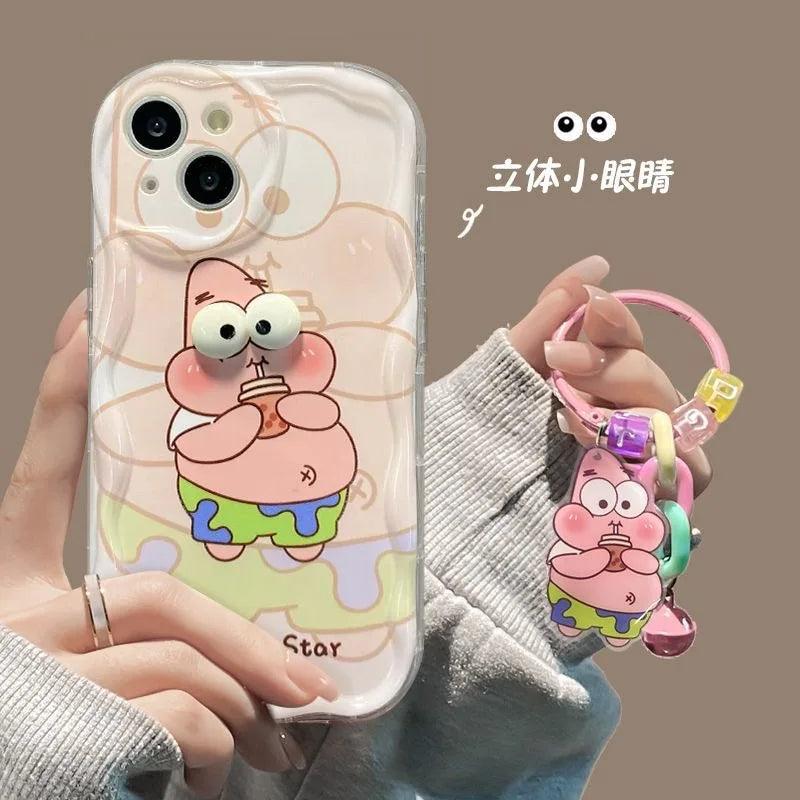 Big Eyes SpongeBob Cartoon TPU Soft Phone Case For iPhone - IDefend