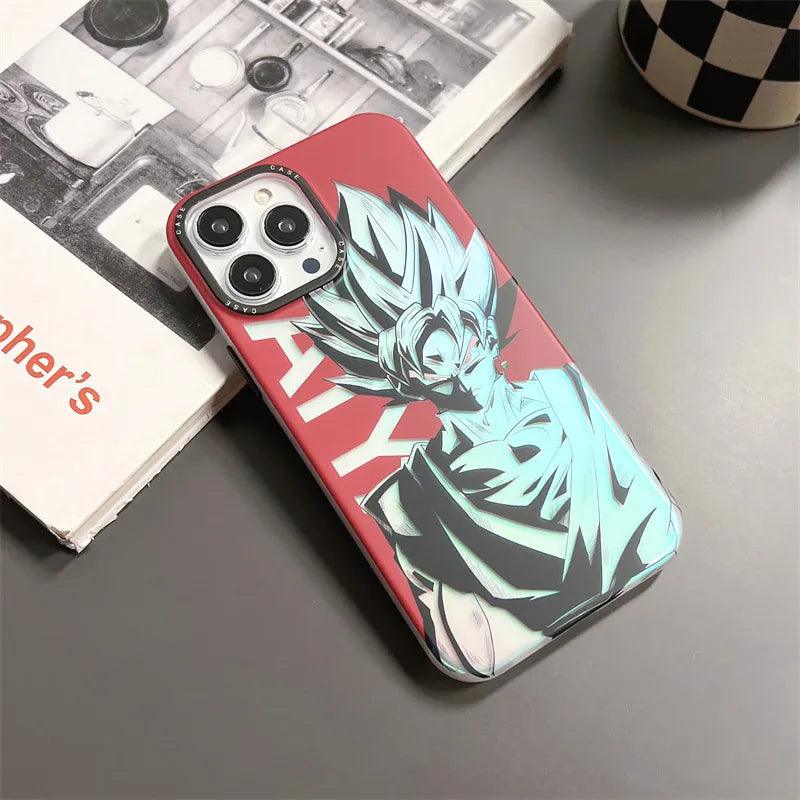 Dragon Ball Goku Vegeta Majin Buu Laser Phone Case for iPhone - IDefend