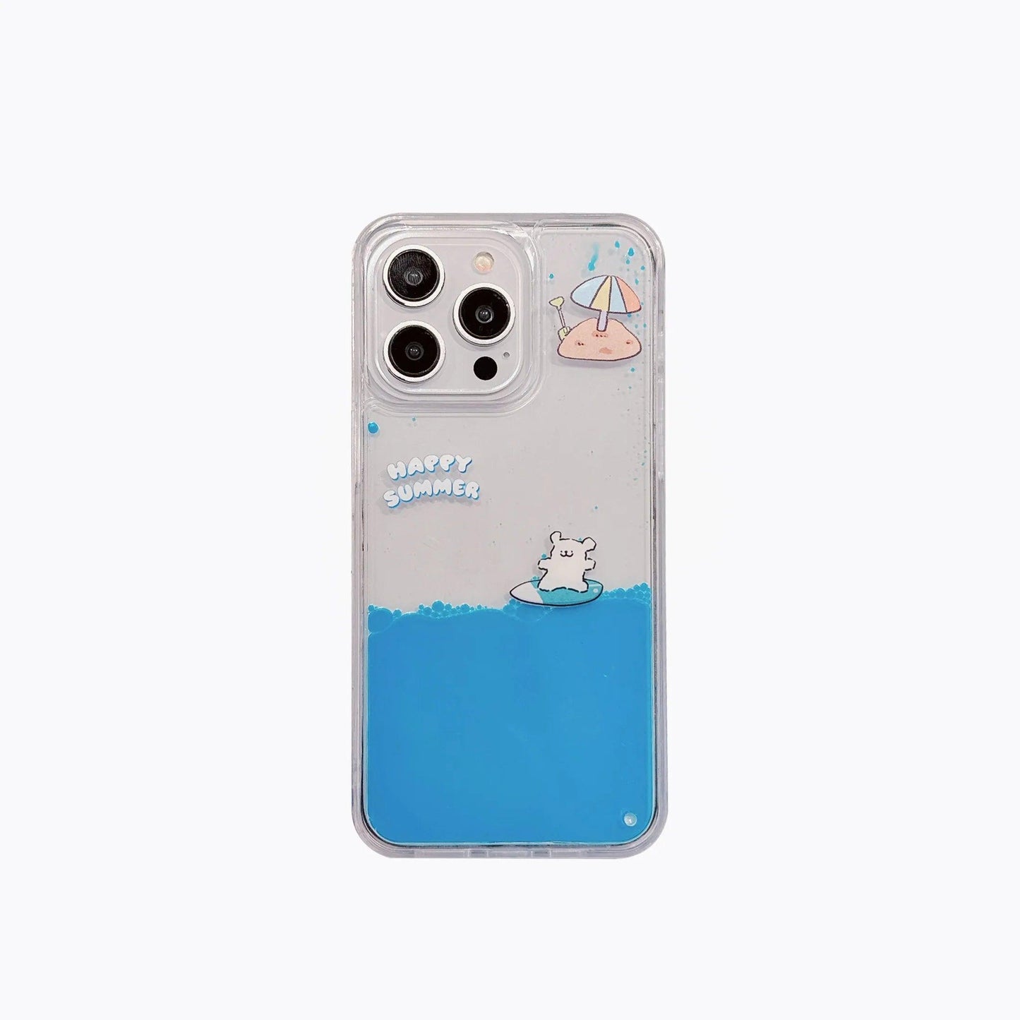 Liquid Flow Pattern Transparent Phone Case For iPhone - IDefend