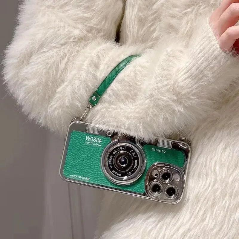 Creative Luxury 3D Retro Camera Phone Case for Iphone - IDefend