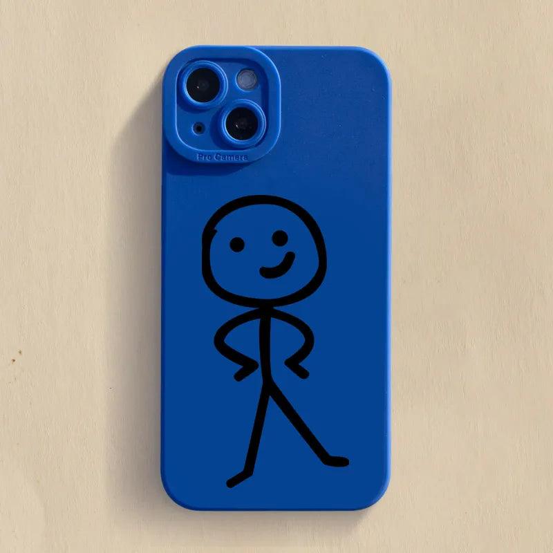 Cartoon Man Matchman Phone Case For iPhone - IDefend