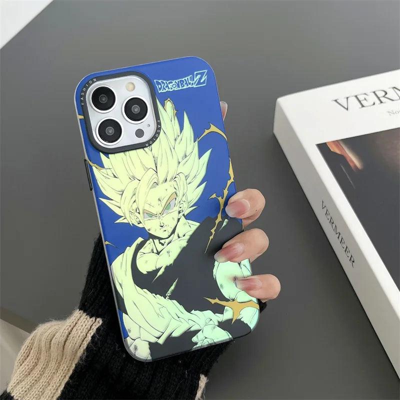 Dragon Ball Goku Vegeta Majin Buu Laser Phone Case for iPhone - IDefend