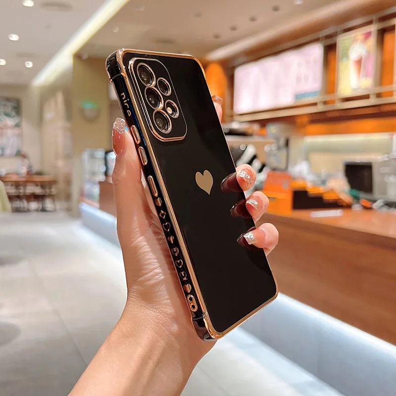 Love Heart Side Pattern Phone Case For Samsung Galaxy - IDefend