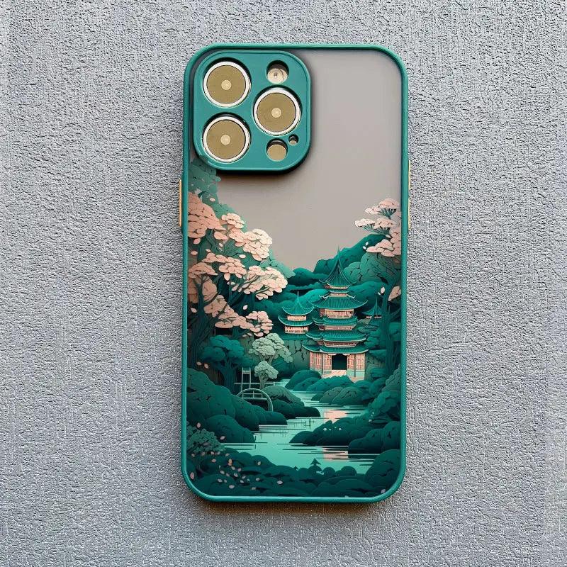 Fashion Magnificent Mountains And Rivers Scenery Phone Case For iPhone - IDefend