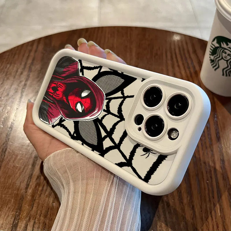 Spider-Man Miles Morales Marvel Phone Case for iPhone 16 Cases iPhone 15 14 13 12 Mini 11 Pro Max 16 Plus 15Pro Shockproof Cover