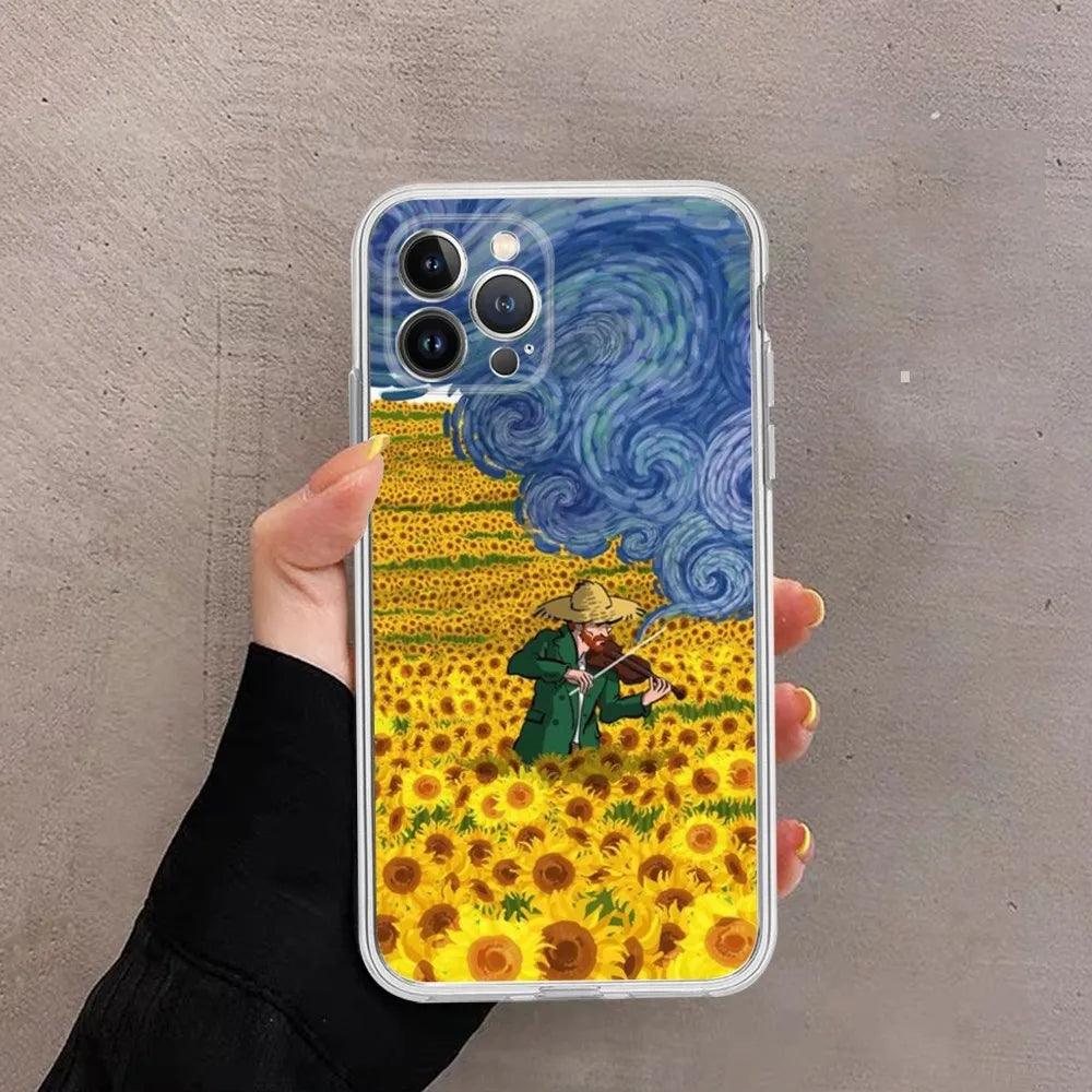 Van Gogh Starry Sky Art Phone Case For iPhone - IDefend