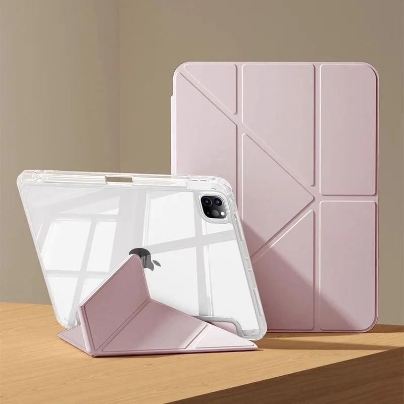 For iPad Air 5 2024 Air 6 11 iPad Pro 11 12.9 13 10 Gen 10.5 10.2 9th 8th 6th 5th 9.7 inch Mini 7 6 Smart Case with Pen Holder - IDefend