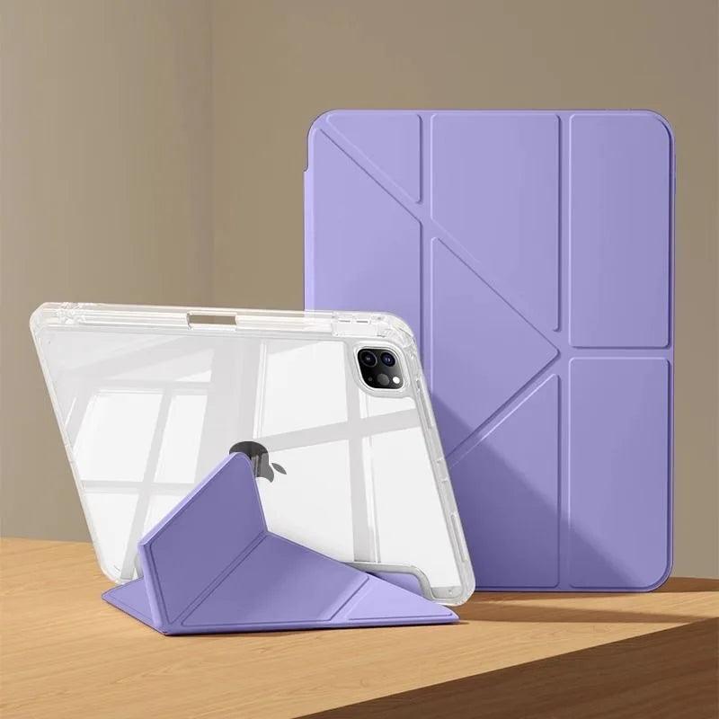 For iPad Air 5 2024 Air 6 11 iPad Pro 11 12.9 13 10 Gen 10.5 10.2 9th 8th 6th 5th 9.7 inch Mini 7 6 Smart Case with Pen Holder - IDefend