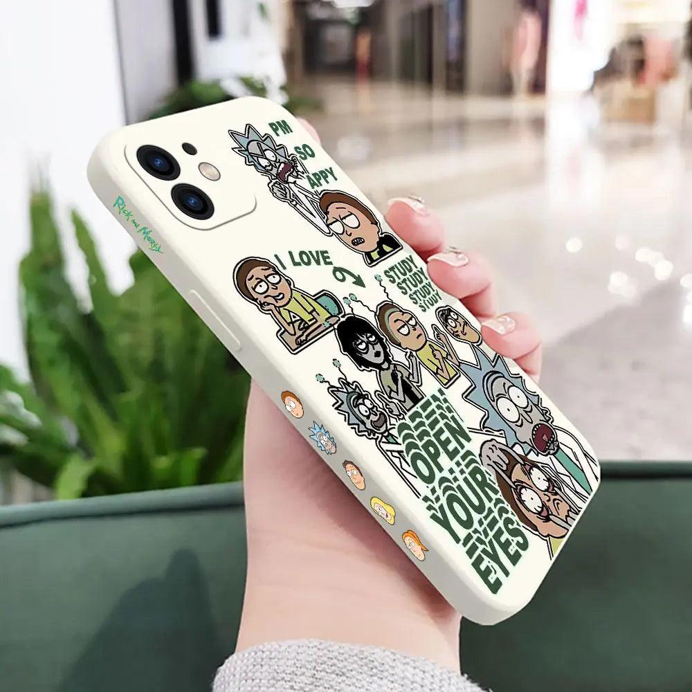 Funny Cartoon Rick and Morti Phone Case For iPhone 0.1 - IDefend
