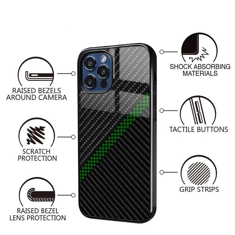 Carbon Fiber Pattern Slim Case For iPhone - IDefend