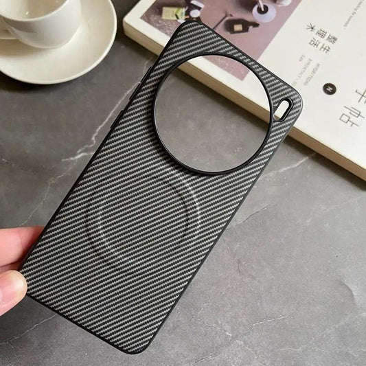 Pro Case Soft Silicone carbon fiber Magnetic Protective Back Cover Case For VIVO X200 - IDefend