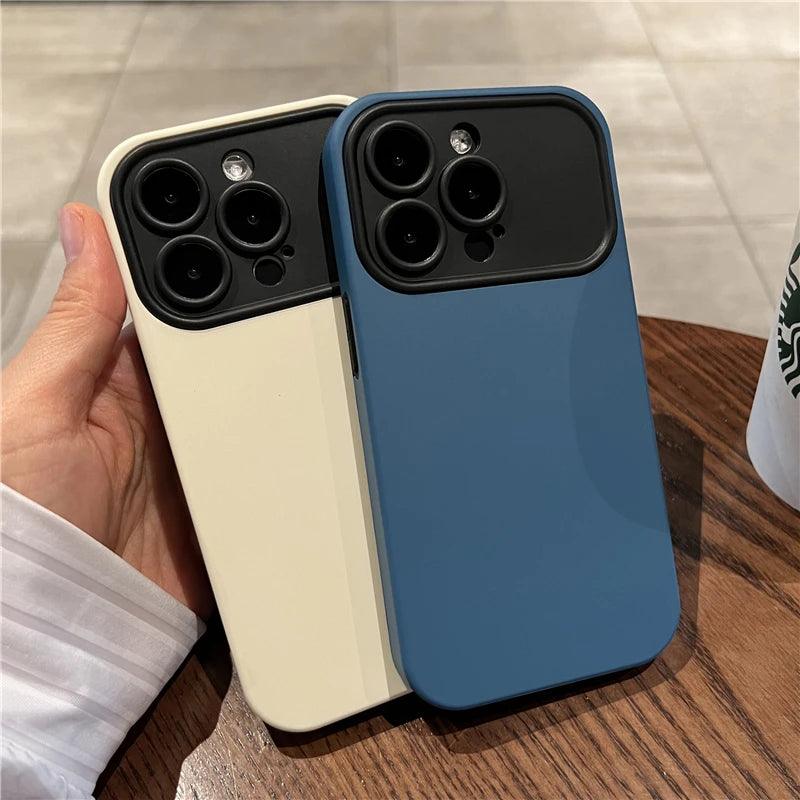Contrast Color Large Window Case For iPhone - IDefend