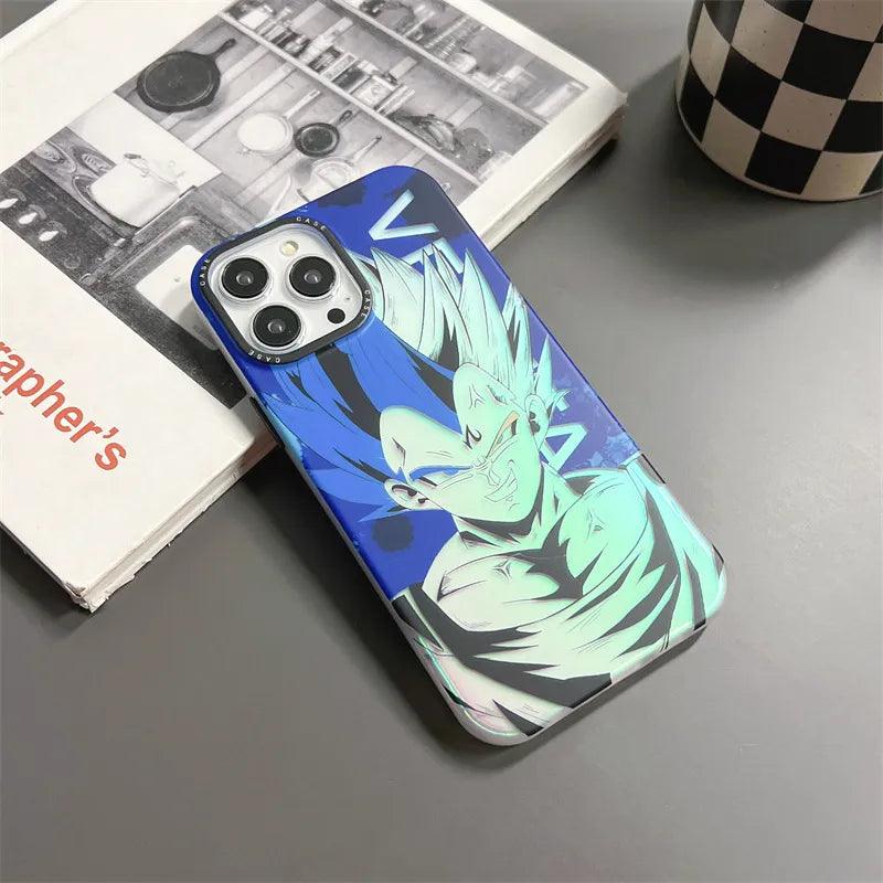 Dragon Ball Goku Vegeta Majin Buu Laser Phone Case for iPhone - IDefend