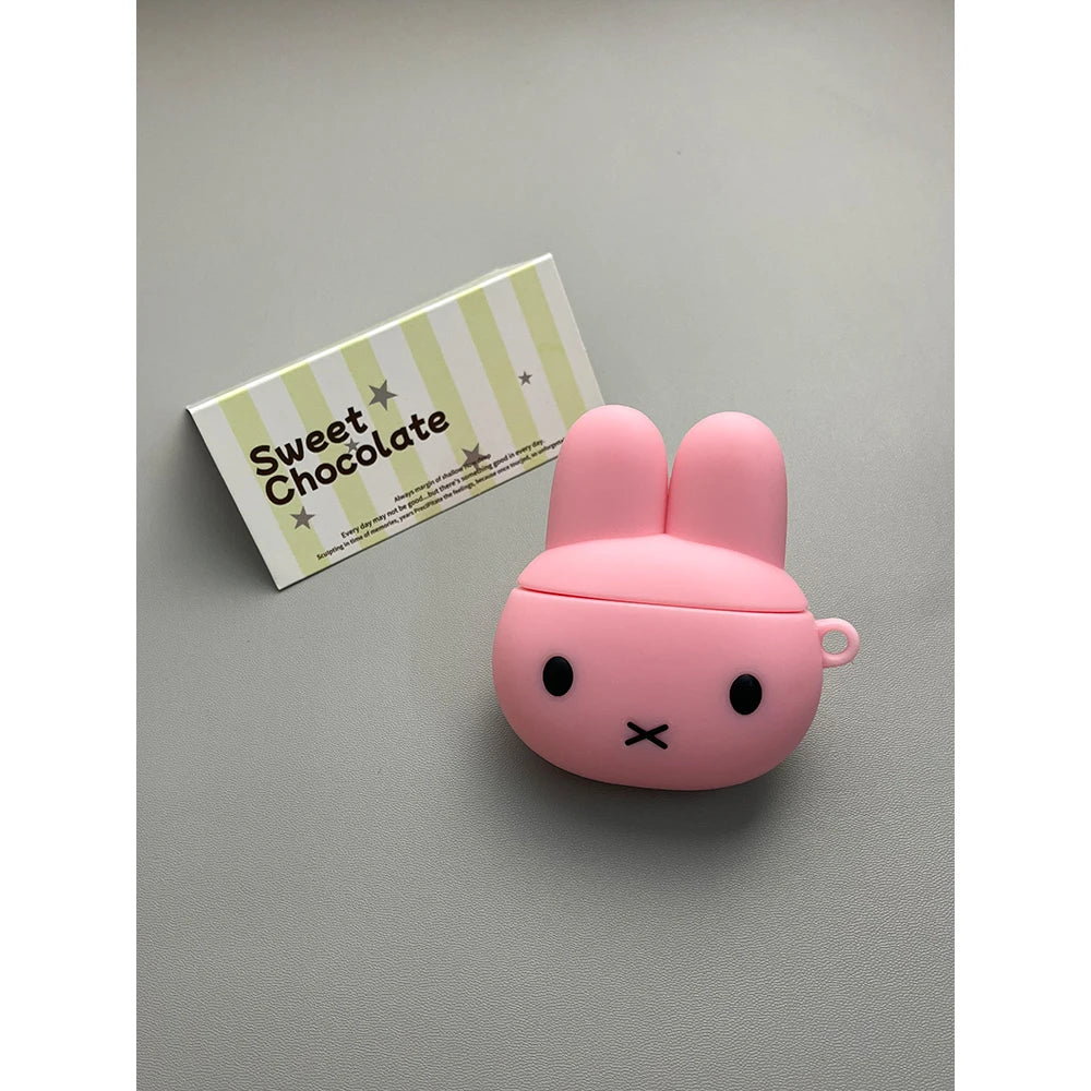 Miffy Earphone Case Airpods4 Protective Cover 1/2 Generation Wireless Kawaii Silicone Bluetooth Pro3 Generation Toy Gift