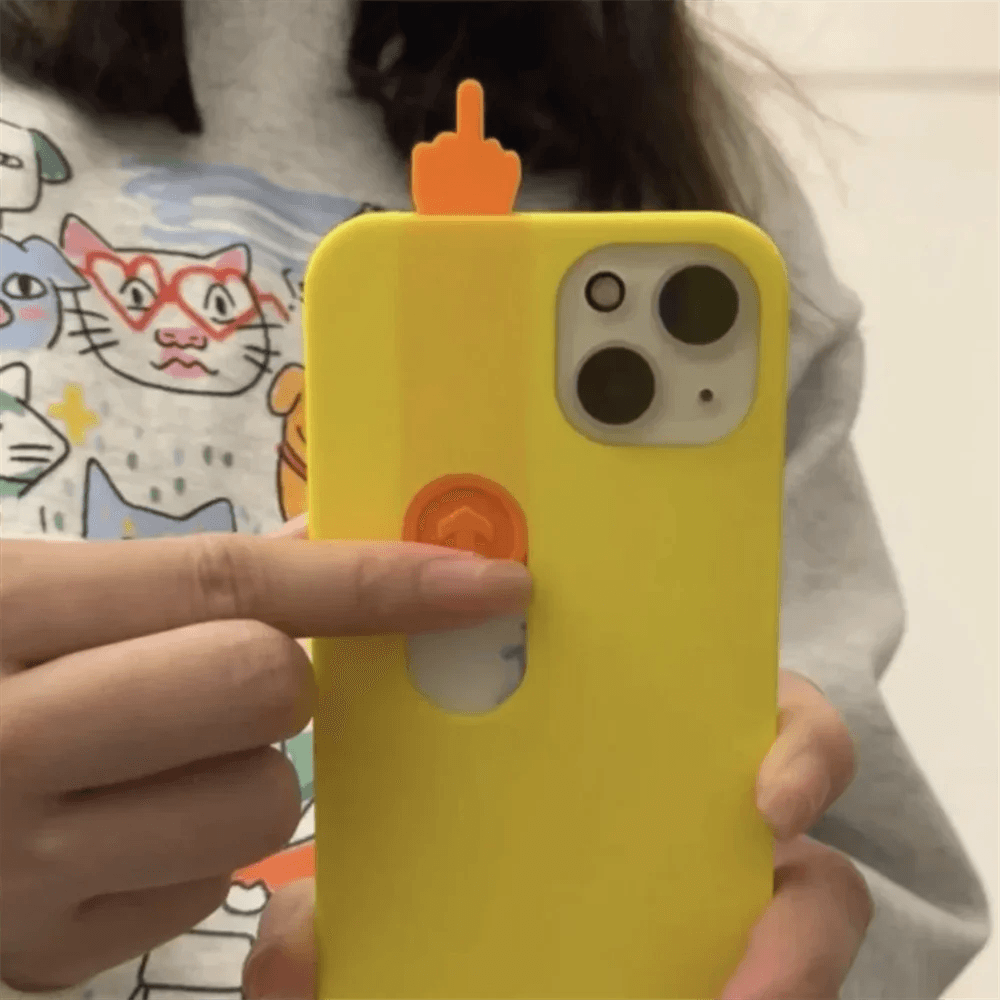 Middle Finger Funny Phone Case For iPhone - IDefend