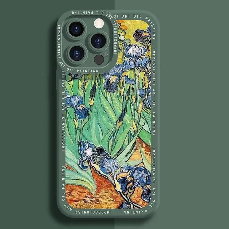 Interesting oil painting phone case For iphone - IDefend