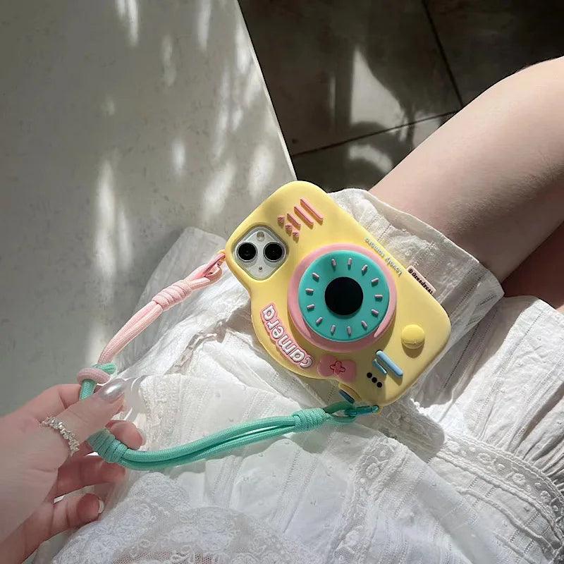 Stereoscopic Silicone Strap Camera Suitable For iPhone - IDefend