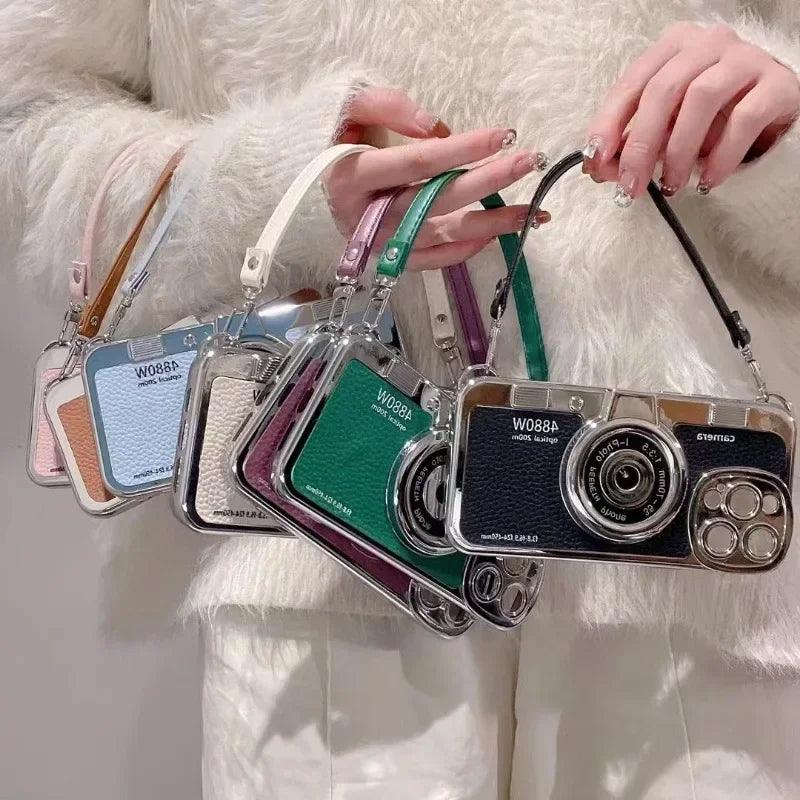 Creative Luxury 3D Retro Camera Phone Case for Iphone - IDefend