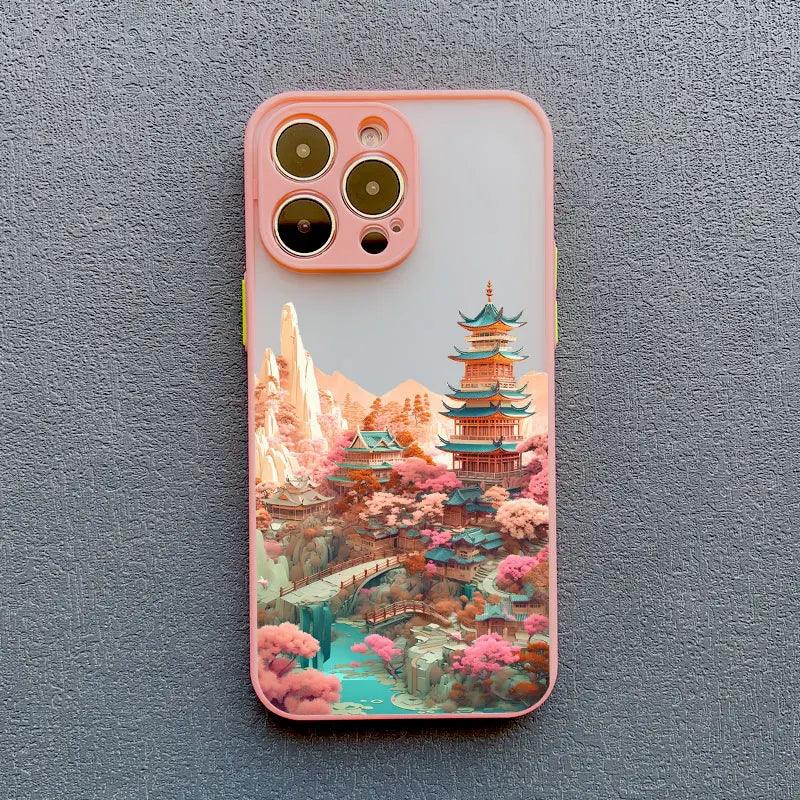 Fashion Magnificent Mountains And Rivers Scenery Phone Case For iPhone - IDefend
