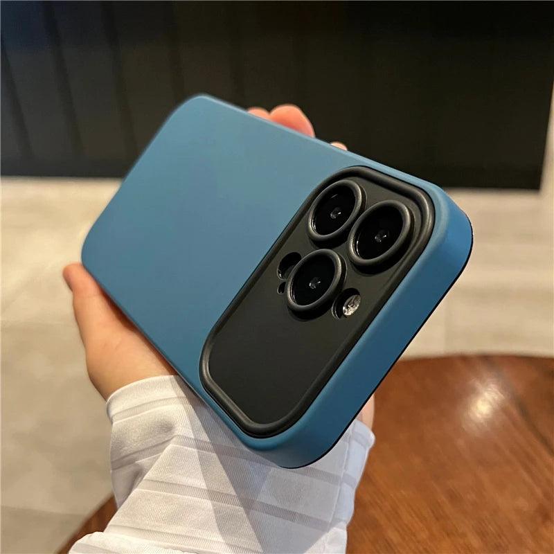 Contrast Color Large Window Case For iPhone - IDefend
