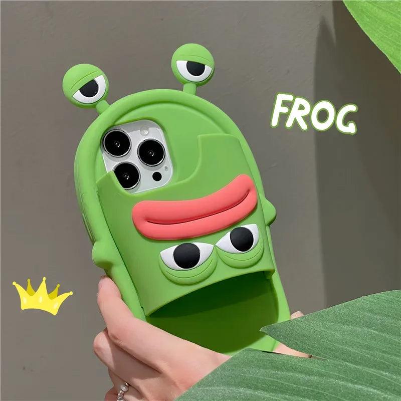 Fun Big Mouth Frog Shoes 3D Protective Case Suitable For iPhone - IDefend